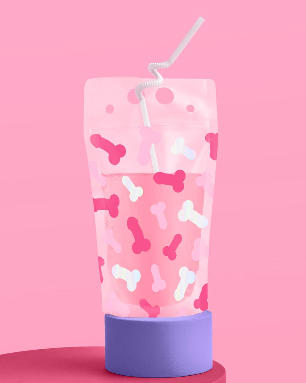 Naughty Penis Bachelorette Drink Pouches, Party Decorations