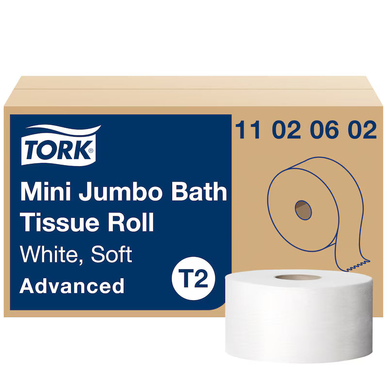 Tork 11020602 Mini Jumbo Soft Tissue Roll 12/case