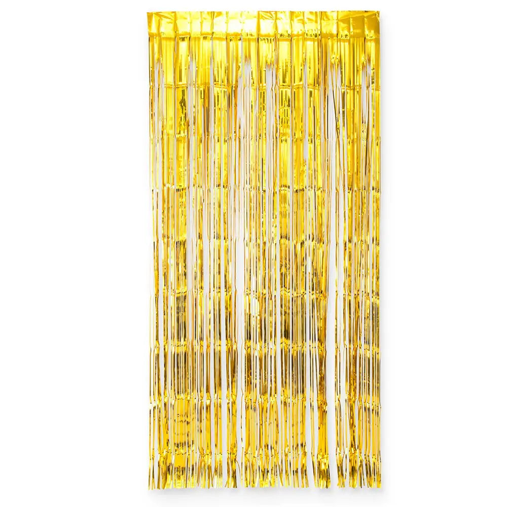 Metallic Foil Fringe Curtains