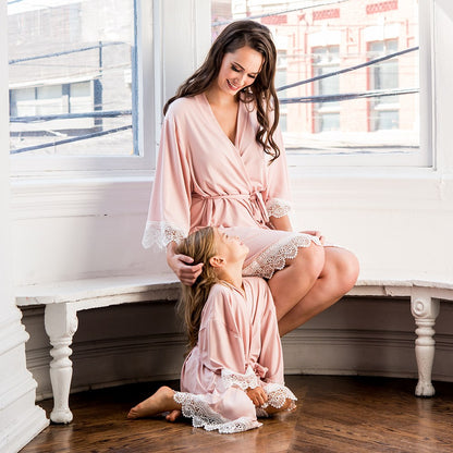 Custom Jersey Knit Kids Robes