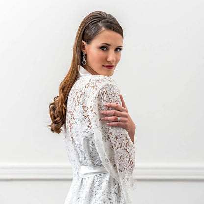Women's Lace Bridal Wedding Robe