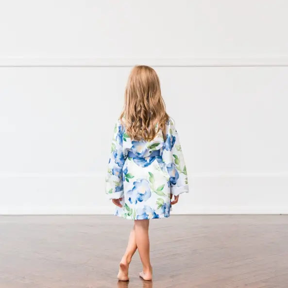 Custom Satin Kids Floral Robes