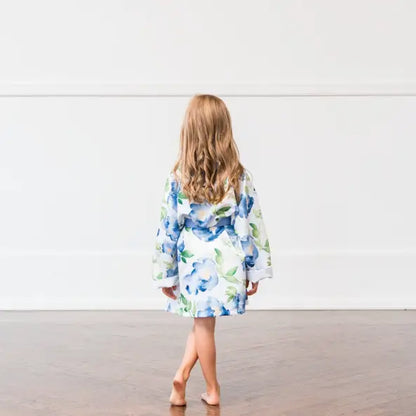 Custom Satin Kids Floral Robes