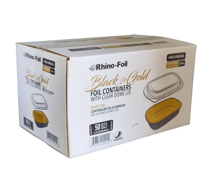 Black + Gold Foil Container Sets