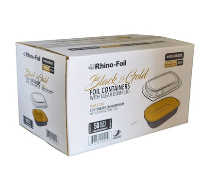 Black + Gold Foil Container Sets