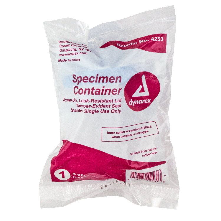 Individually Wrapped 4oz Sterile Specimen Cups 100/case