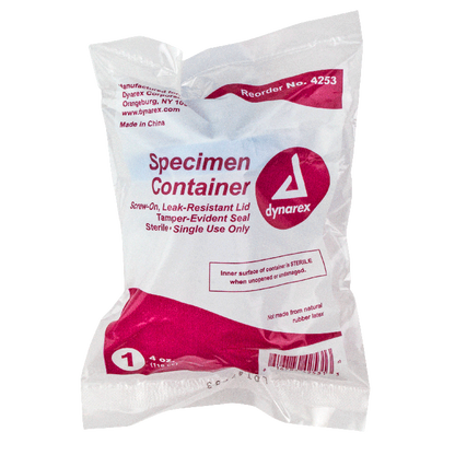 Individually Wrapped 4oz Sterile Specimen Cups 100/case