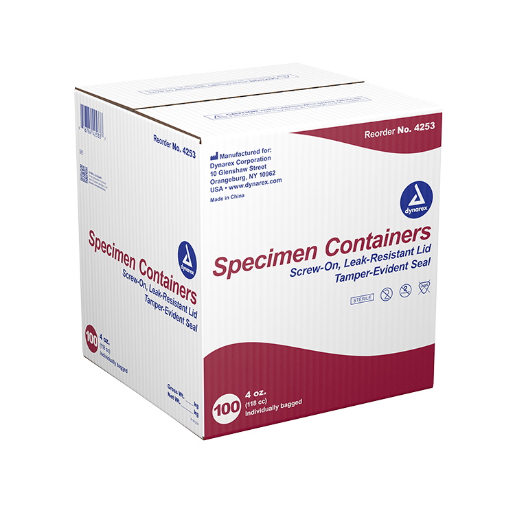 Individually Wrapped 4oz Sterile Specimen Cups 100/case