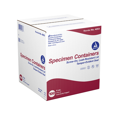 Individually Wrapped 4oz Sterile Specimen Cups 100/case