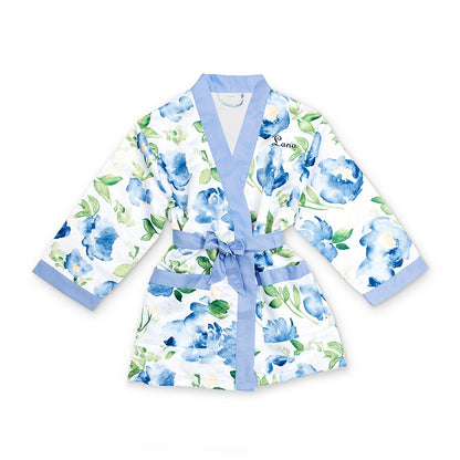 Custom Satin Kids Floral Robes