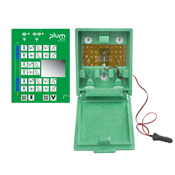 Plum Heated Eyewash Station: Vehicle Plug