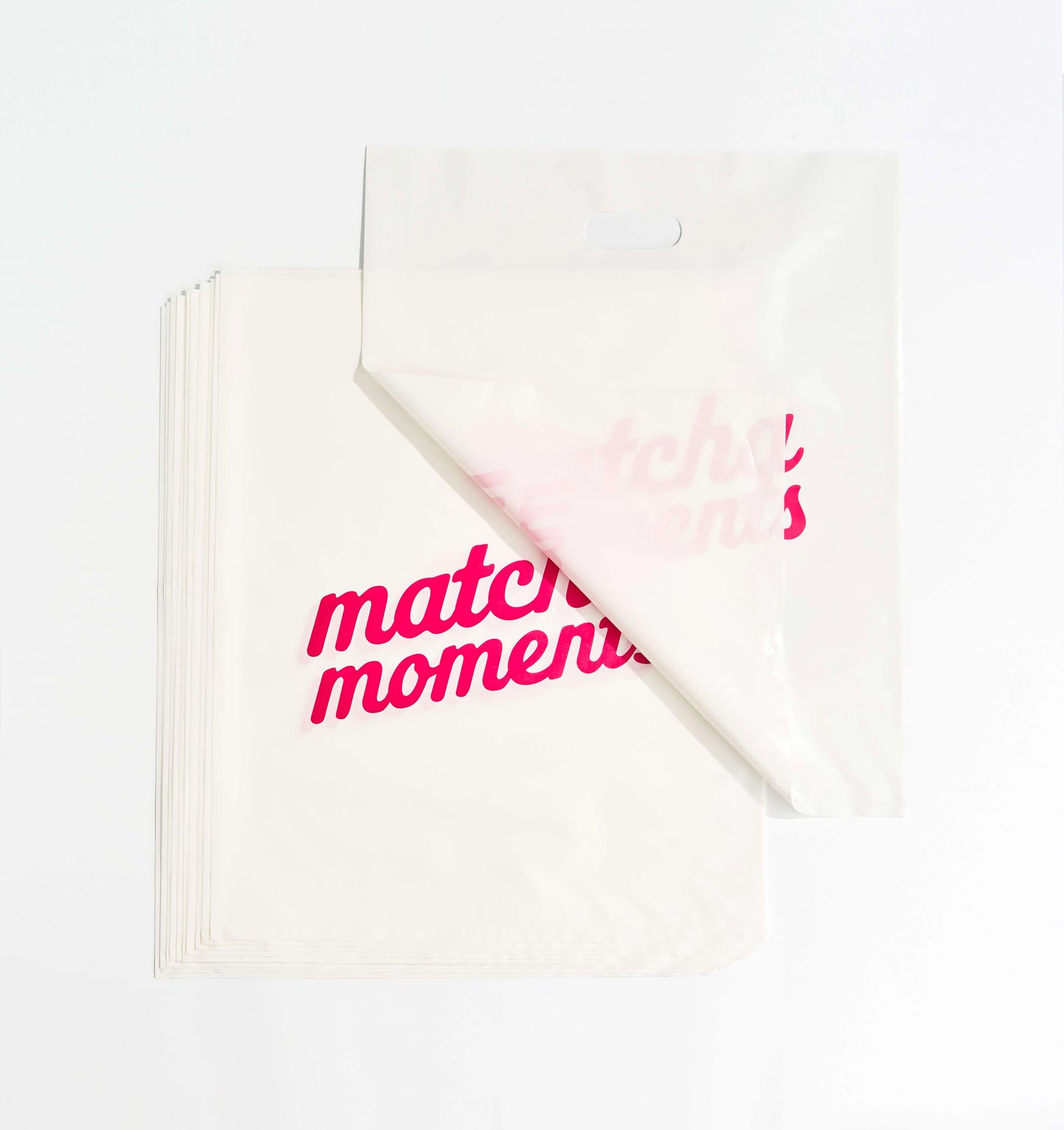 Custom Die Cut Handle Plastic Bags