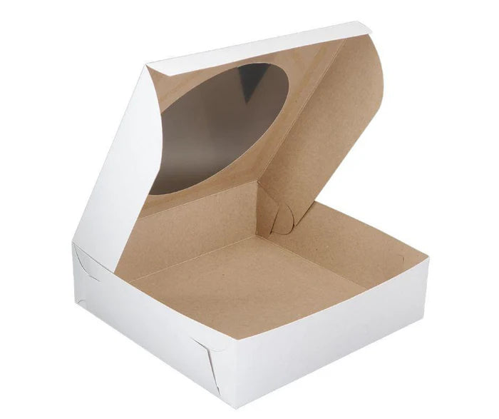 Window White Cake Boxes