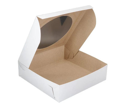 Window White Cake Boxes