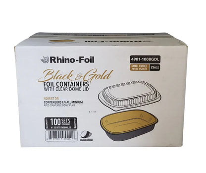 Black + Gold Foil Container Sets