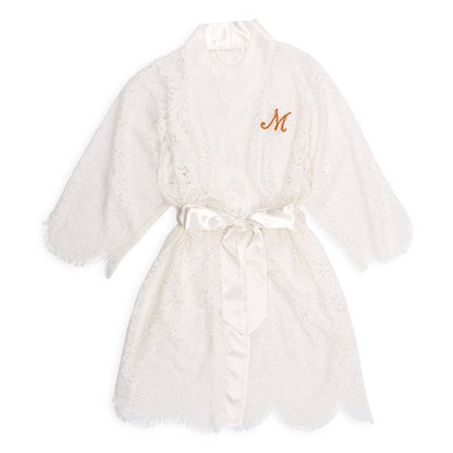 Women's Lace Bridal Wedding Robe