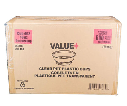 Value Clear Dessert Cups 500/case