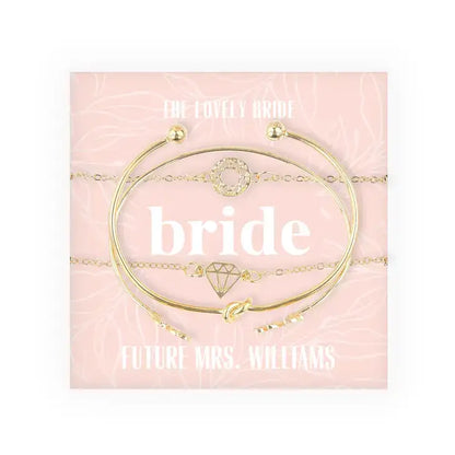 Custom Bracelets & Bangles Bridal Party Gift Set