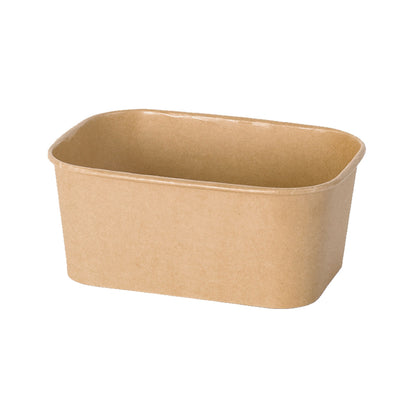 Green Century Rectangular Kraft Salad/Deli Bowls