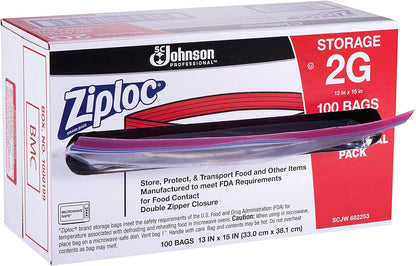 Ziploc Pro Storage 2 gallon 100/box