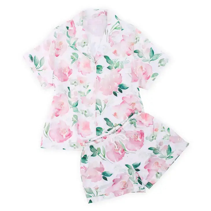 Custom Floral Pajama Set