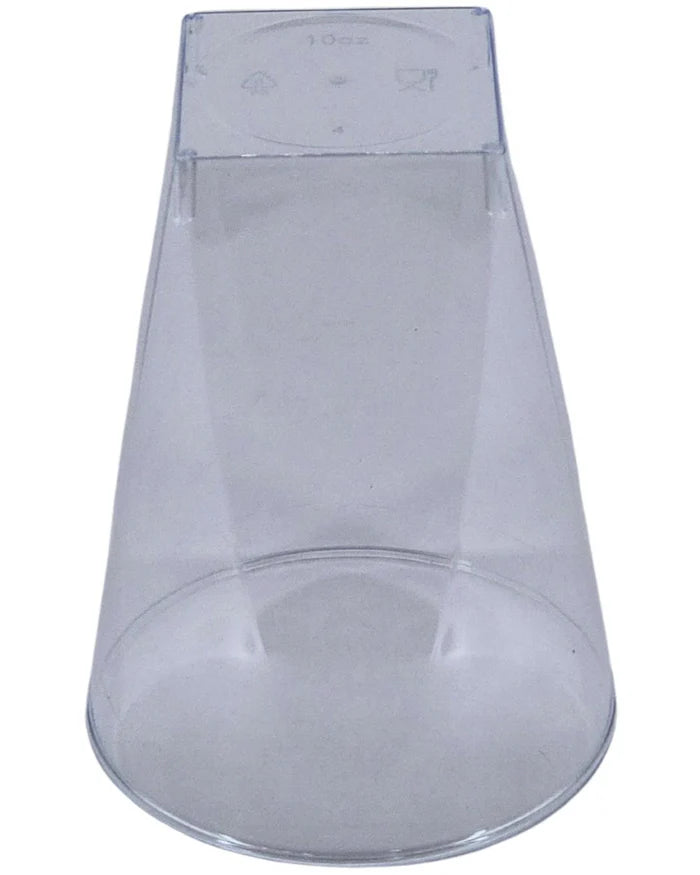 10oz Clear Square Bottom Disposable Glasses 480/case
