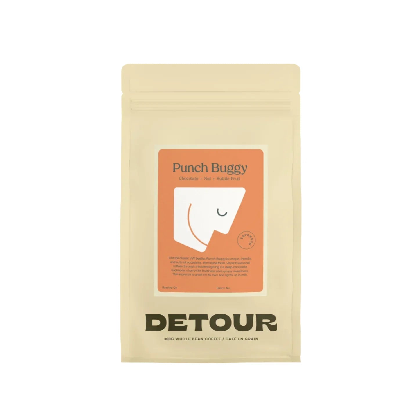 Detour Punch Buggy Espresso Whole Bean Coffee