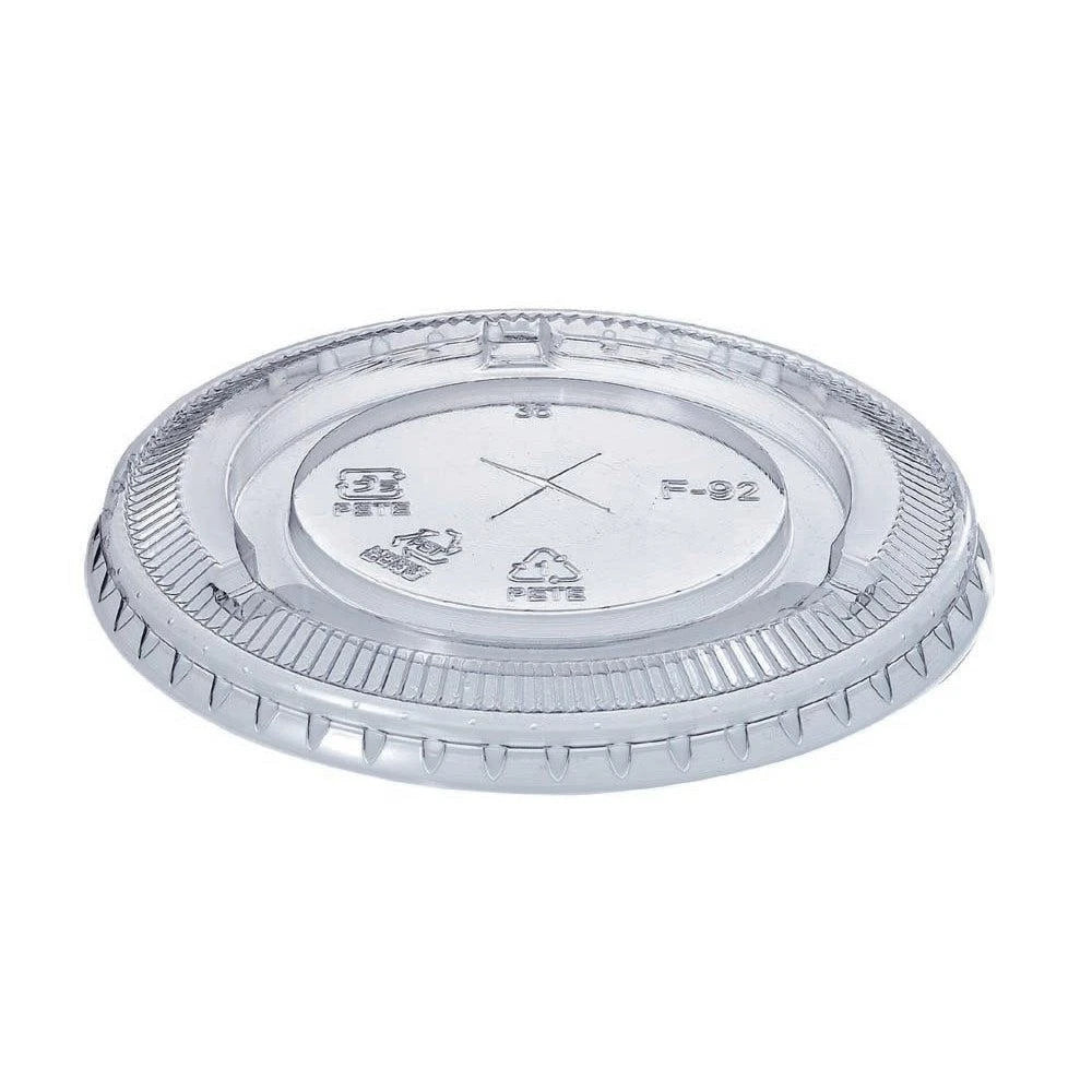 12-16oz Flat Clear Round Bottom Cold Cup Lids 1000/Case