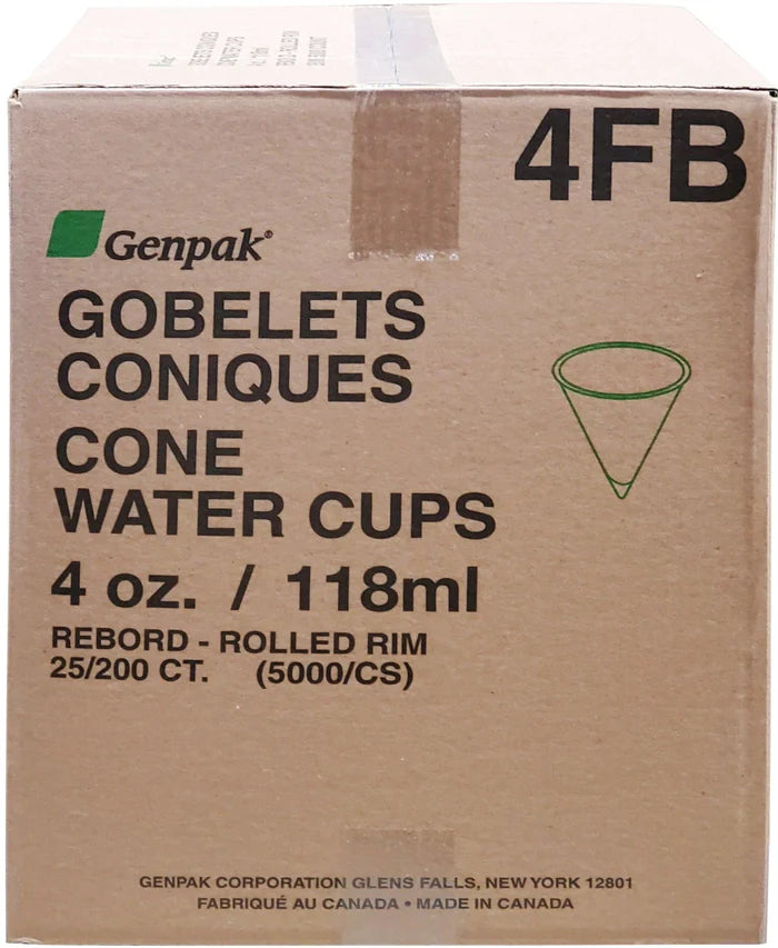 Genpak 4oz Cone Cup 4000/case