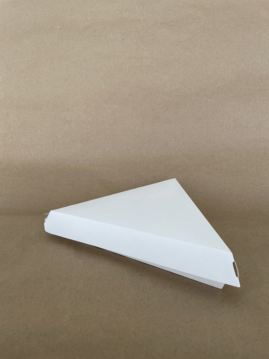 10" White Triangle Pizza Slice Clamshell