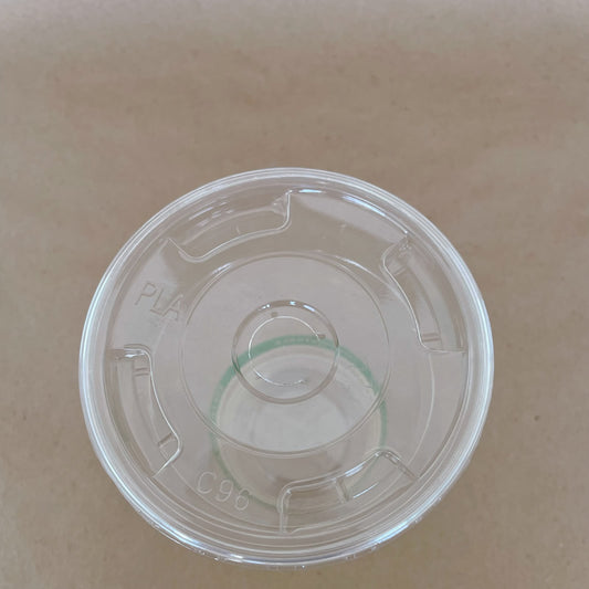 PLA Flat With Hole Cold Cup Lid 76mm 1000cs BPI