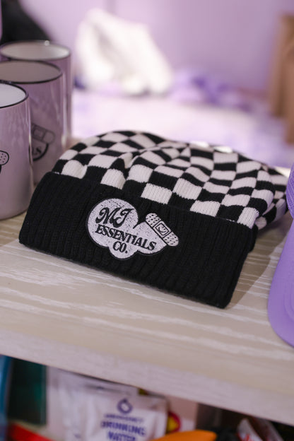 Logo Checkered Beanie