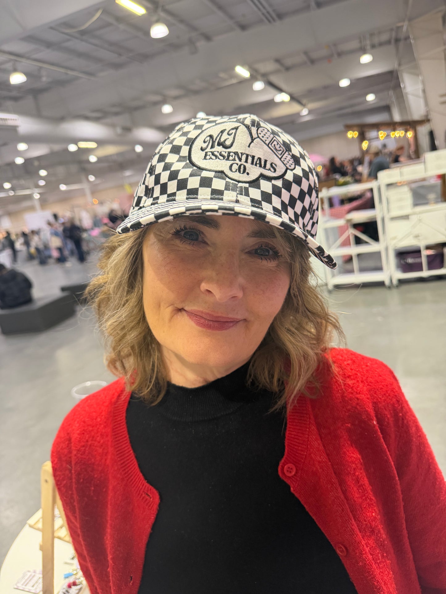 Logo Checkered Cap