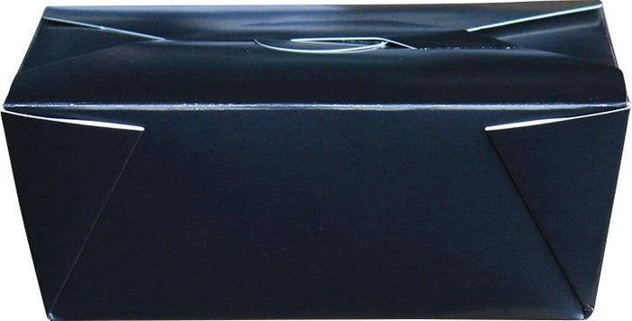 Black Folded Containers