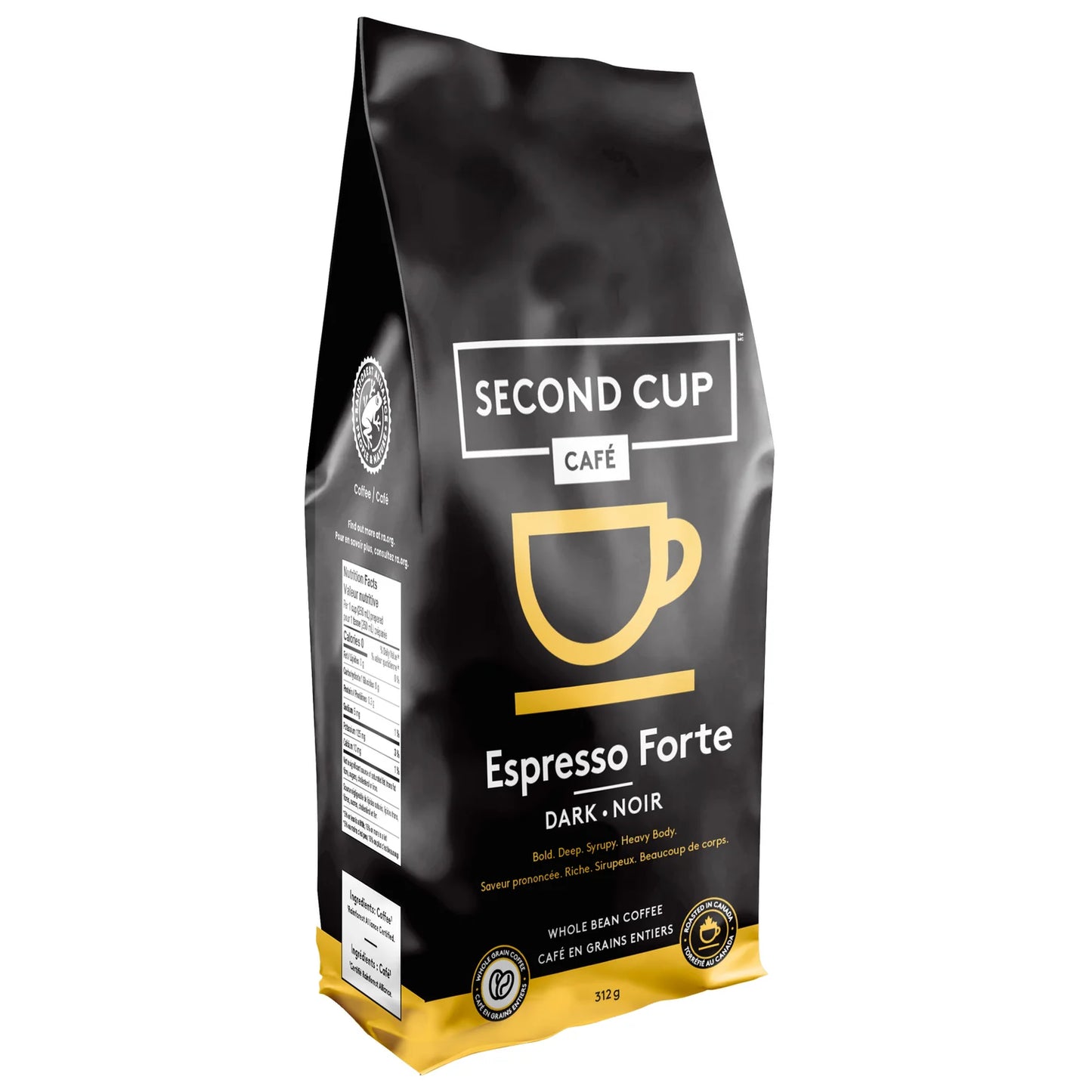 Second Cup Espresso Forte Whole Bean Coffee