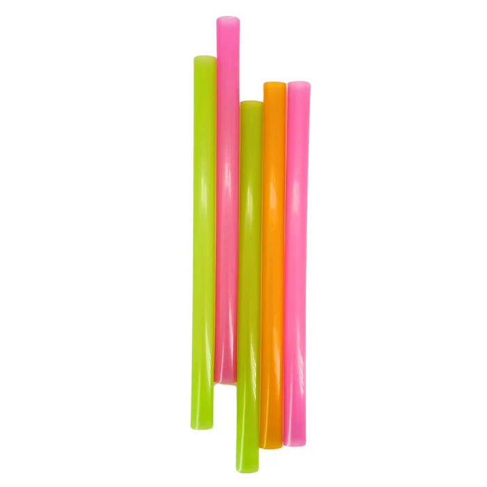 Stone 042200 Assorted Colour 8" Bulk Bubble Tea Plastic Straws 600/box