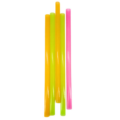 Stone 041210 Assorted Colour 10" Bulk Bubble Tea Plastic Straws 600/box