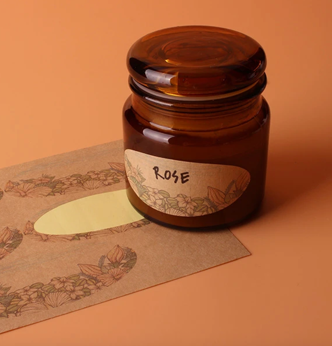 Custom Kraft Paper Based Stickers