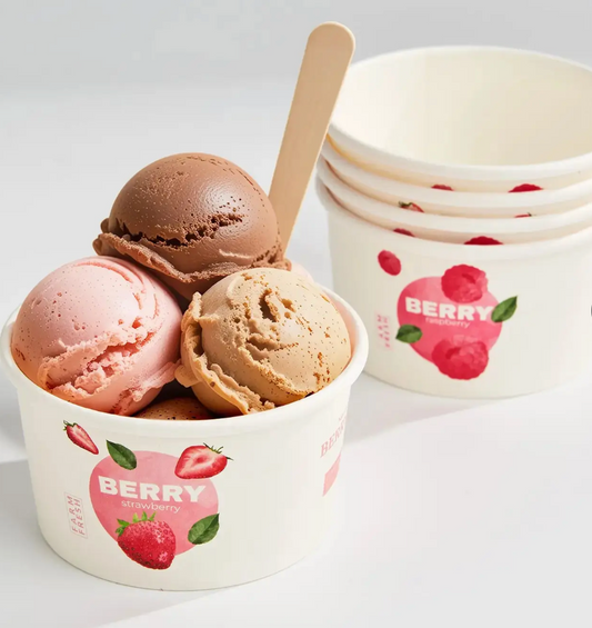 5oz Custom Recyclable Ice Cream & Yogurt Cups