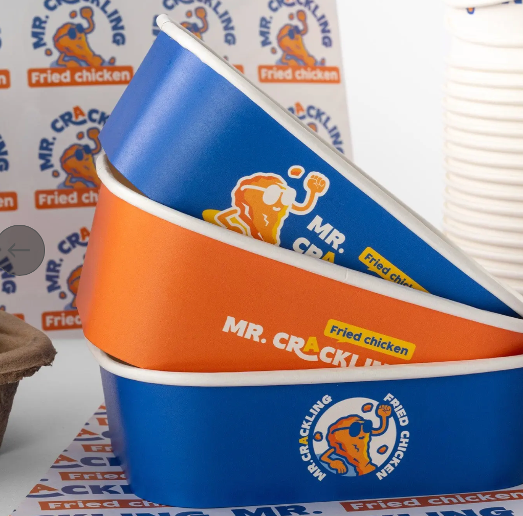 Custom White Rectangular Containers