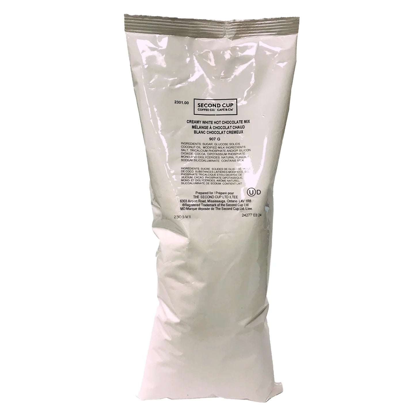 Second Cup Creamy White Hot Chocolate Powder