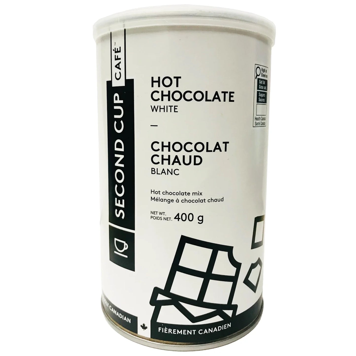 Second Cup White Hot Chocolate Powder