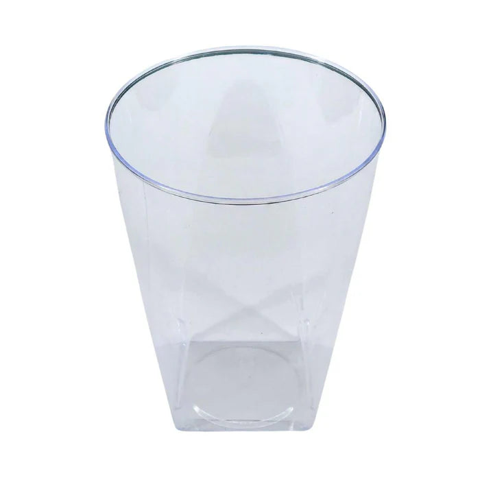 10oz Clear Square Bottom Disposable Glasses 480/case
