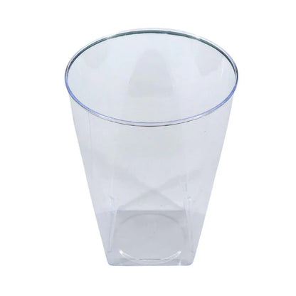 10oz Clear Square Bottom Disposable Glasses 480/case