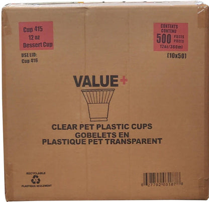 Value Clear Ice Cream + Parfait Cups 500/case