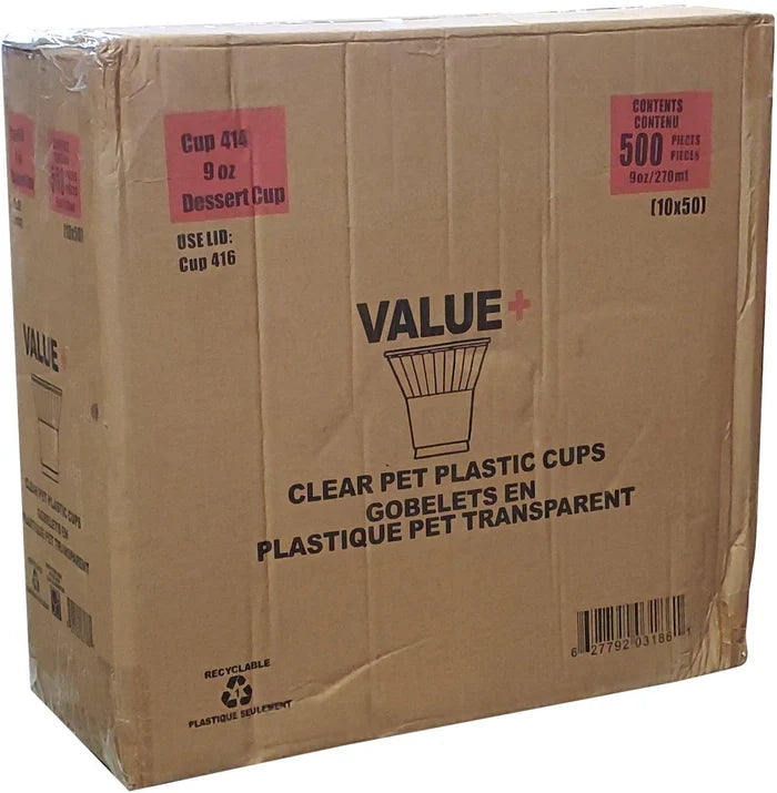 Value Clear Ice Cream + Parfait Cups 500/case