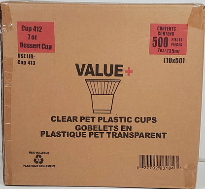 Value Clear Ice Cream + Parfait Cups 500/case