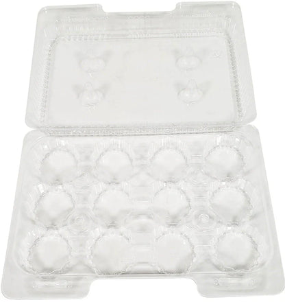 12 Cavity Hinged Mini Muffin Container 400/case