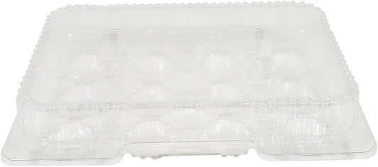 12 Cavity Hinged Mini Muffin Container 400/case
