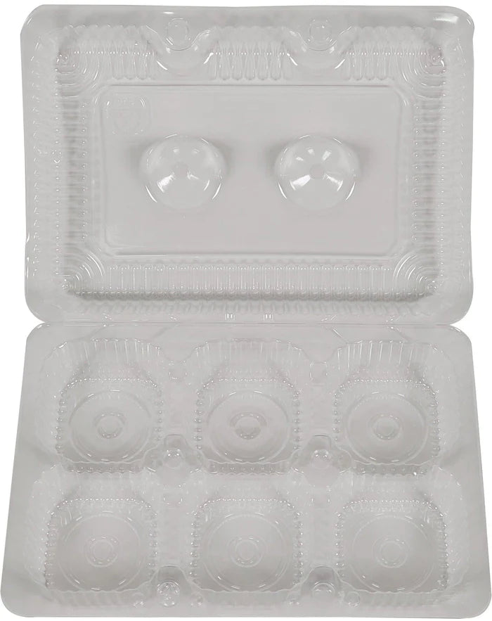 6 Cavity Hinged Muffin Container 500/case